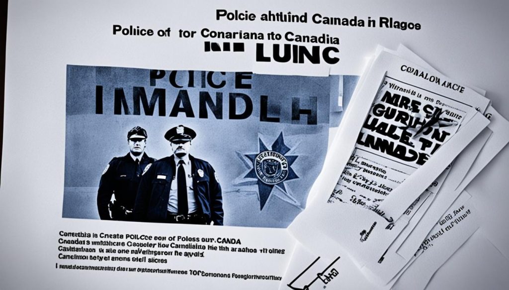Canadian police language during arrest