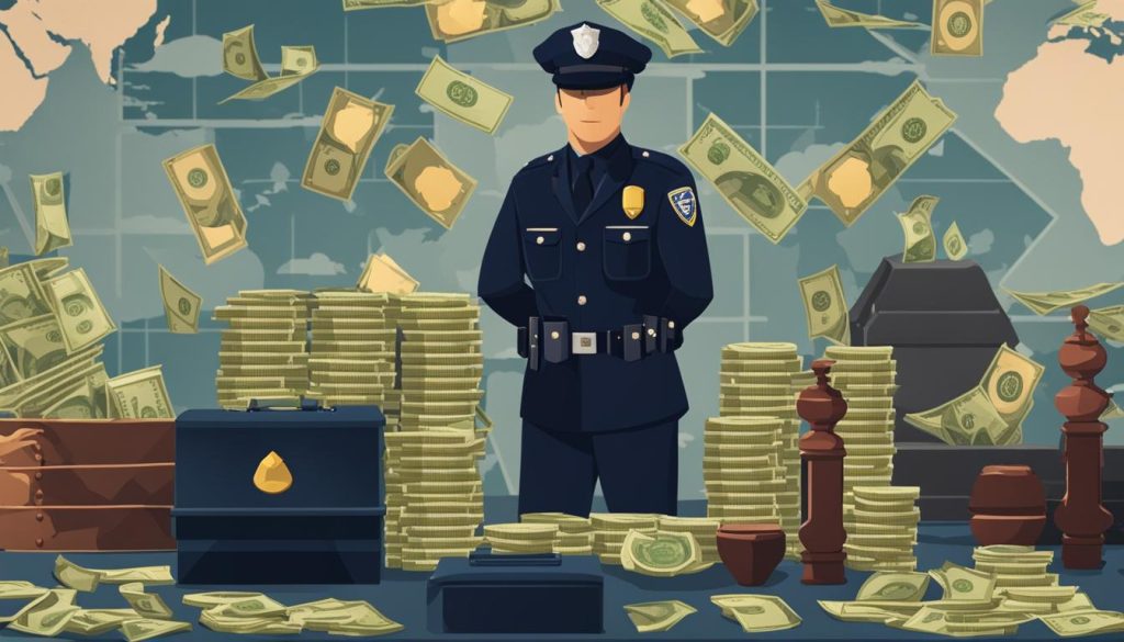factors affecting police officer salary