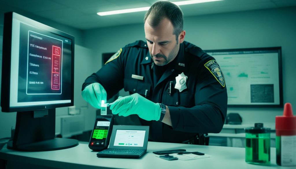 how do police test for thc