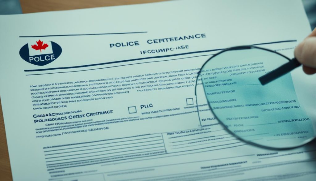 police clearance certificate canada
